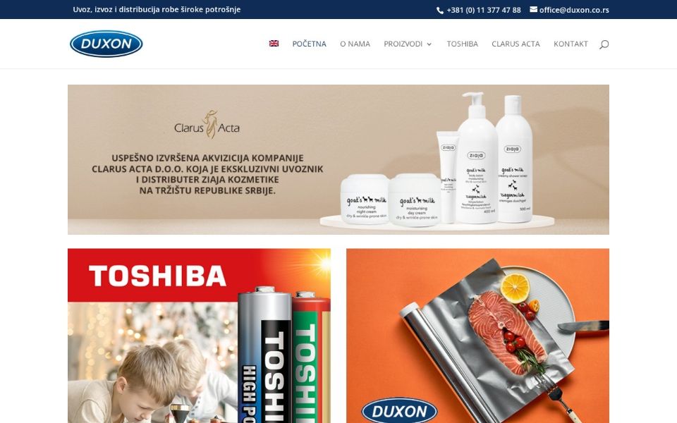 Sajt duxon.co.rs – izrada Retroaktiv