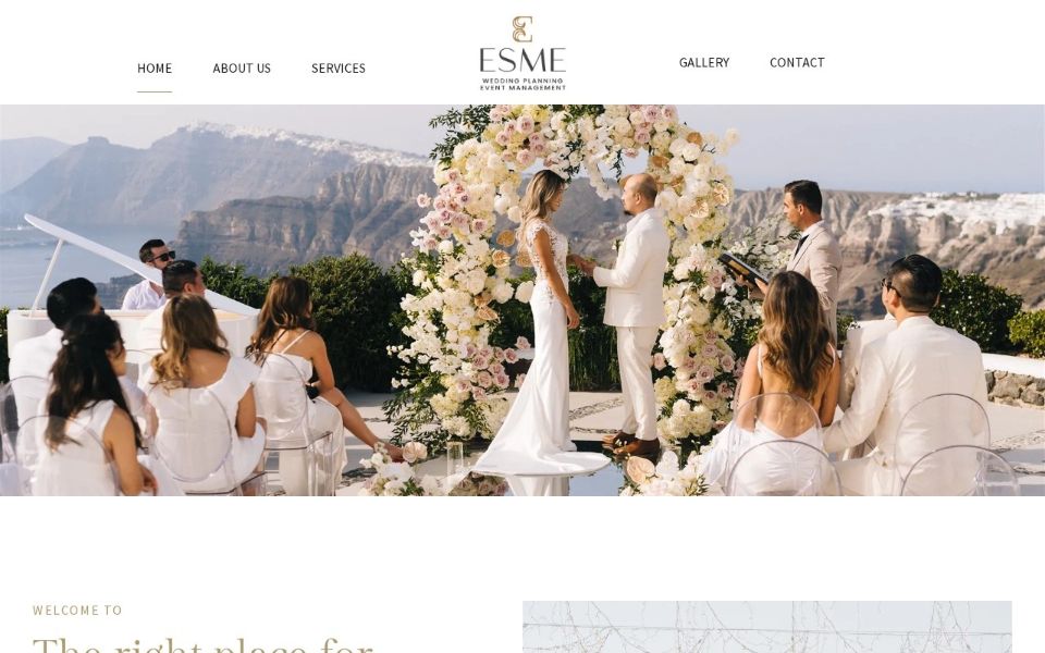 Sajt esme-events.com – izrada Retroaktiv