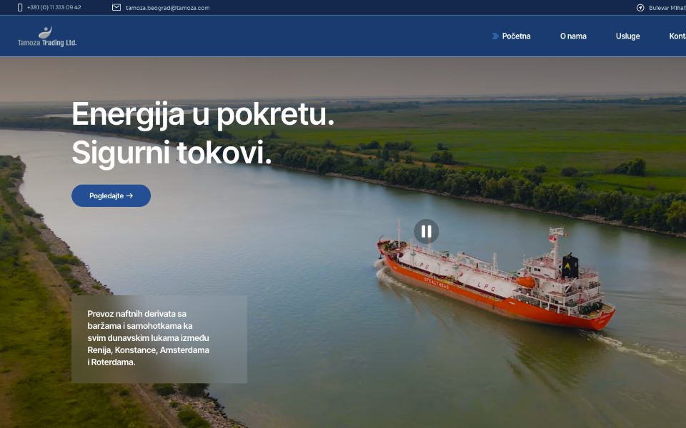Sajt tamoza.com – izrada Retroaktiv